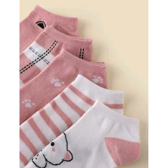5 Pairs Women's Cute Ankle Socks - Picture 4 of 7